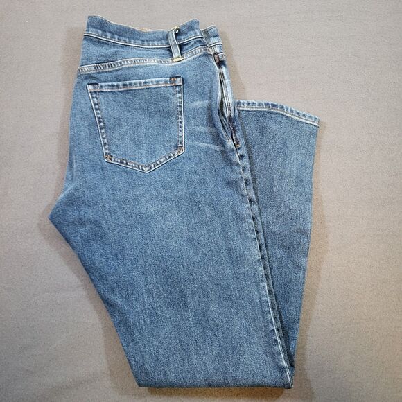 Flint and Tinder Slim Fit Jeans Mens 34x30* Blue Denim Selvedge Medium Wash - Picture 1 of 16